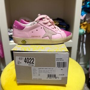 Golden Goose Kids Sneakers in Pink and Cream